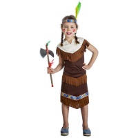 Disfraz de indio apache oscuro para niña