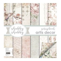 Kit de papeles scrapbooking de Shabby Shabby - Artis decor - 6 hojas