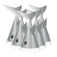 Sombreros de Tiburón gris - 8 unidades