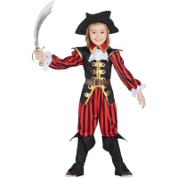Disfraz de pirata corsario inglés elegante para niño