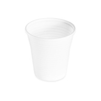 Vasos de 166 ml de plástico blancos - 100 unidades