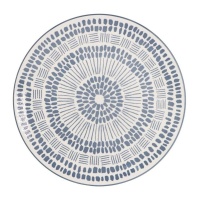 Plato de 27 cm estampado gris azulado