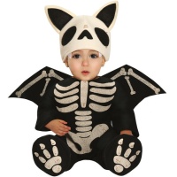 Disfraz de esqueleto murciélago para bebé