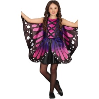 Disfraz de mariposa violeta para niña