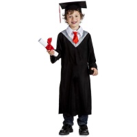 Disfraz de licenciado con corbata roja infantil