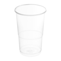 Vasos de 500 ml de plástico transparente - 50 unidades