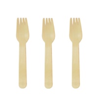 Tenedores de madera de 16 cm - 8 unidades