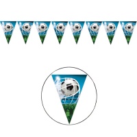 Banderín de fútbol de gol azul - 2,3 m