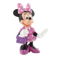 Figura para tarta de Minnie Mouse con bolso de 7 cm - 1 unidad