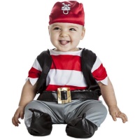 Disfraz de pirata con chaleco para bebé