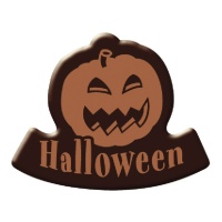 Letrero de chocolate negro de Calabaza Halloween - 63 unidades