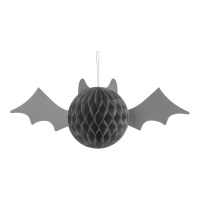 Colgante nido con forma de murciélago negro de 45 x 17 cm - PartyDeco
