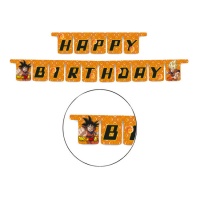 Guirnalda Happy Birthday de Dragon Ball de 3 m