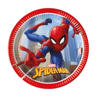 Platos de Spiderman en la ciudad de 19,5 cm - 8 unidades