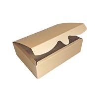 Caja para galletas kraft de 18,2 x 13,5 x 5,4 cm - Pastkolor