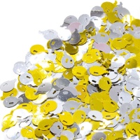 Confetti de globos de colores dorados y plateados de 20 gr