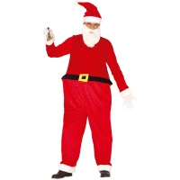 Disfraz de Papá Noel con barriga para adulto