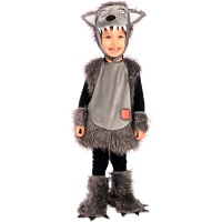Disfraz de lobo con capucha para bebé