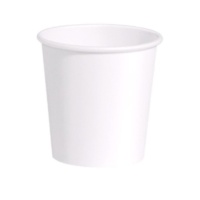 Vasos de 250 ml de cartón biodegradables blancos - 50 unidades