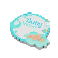 Figura de corcho de Baby Shower niño de 25 x 22 x 4 cm