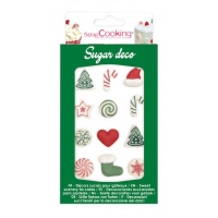 Figuras de azúcar de Happy Christmas - Scrapcooking - 12 unidades