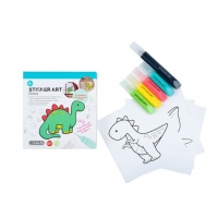 Sticker Art de Dinosaurios