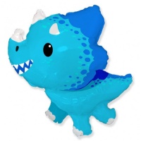 Globo de dinosaurio azul de 82 x 76 cm - Conver Party