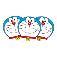 Caretas de Doraemon - 6 unidades