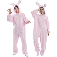 Disfraz de conejo rosa para adulto