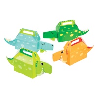 Caja de Dino Party niño - 4 unidades