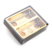 Caja para bombones Denver de 10 x 11,5 x 3 cm - Pastkolor