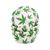 Cápsulas para cupcakes de hojas de marihuana - House of Marie - 50 unidades