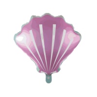 Globo de concha marina rosa de 51 cm
