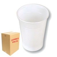 Vasos de 200 ml de plástico blancos - 1500 unidades