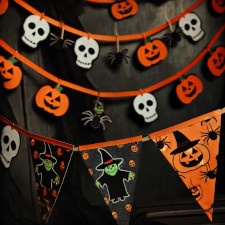 Banderines y guirnaldas de Halloween