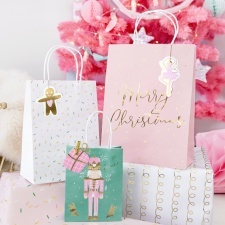 Bolsas y papel regalo de Navidad
