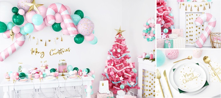  Decoración navideña Pink Christmas - Básicos para la mesa 1