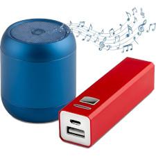 USB, altavoces y baterías