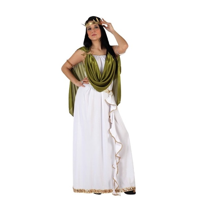 Vista principal del disfraz de griego del olimpo en stock