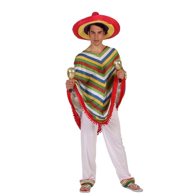 Vista principal del disfraz de mejicano cantinero disponible también en talla XL