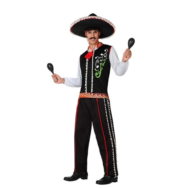 Vista principal del disfraz de mariachi disponible también en talla XL