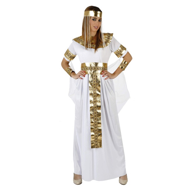 Vista delantera del disfraz de Cleopatra
