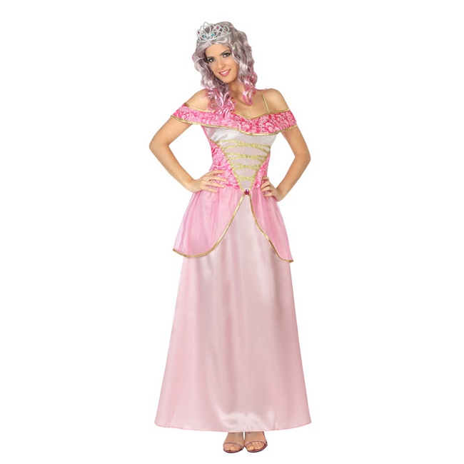 Vista principal del disfraz de bella rosa disponible también en talla XL