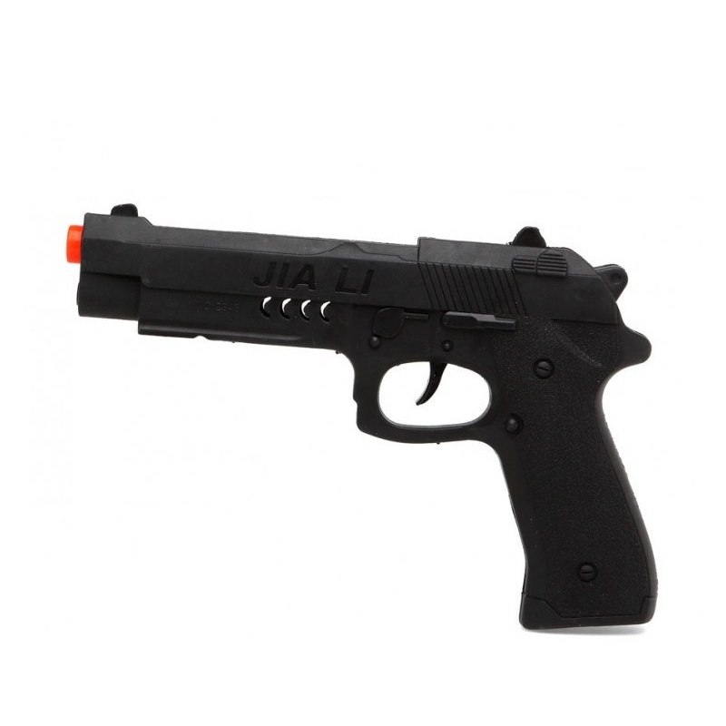 Vista frontal del pistola negra - 25 cm