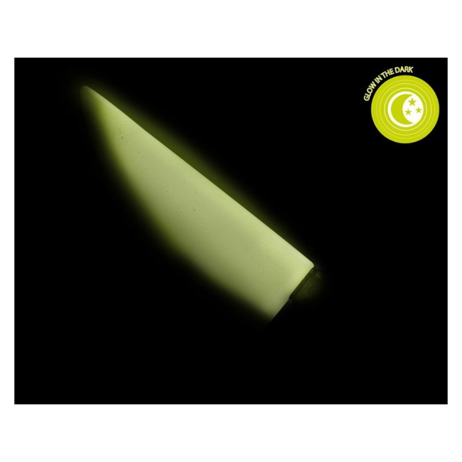 Foto detallada de cuchillo fluorescente con sangre - 41 cm