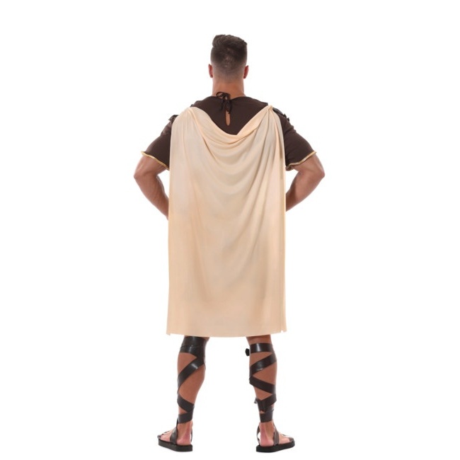 Foto lateral/trasera del modelo de guerrero romano