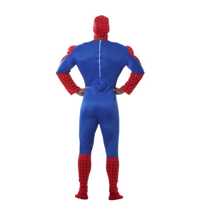 Foto lateral/trasera del modelo de superhéroe araña