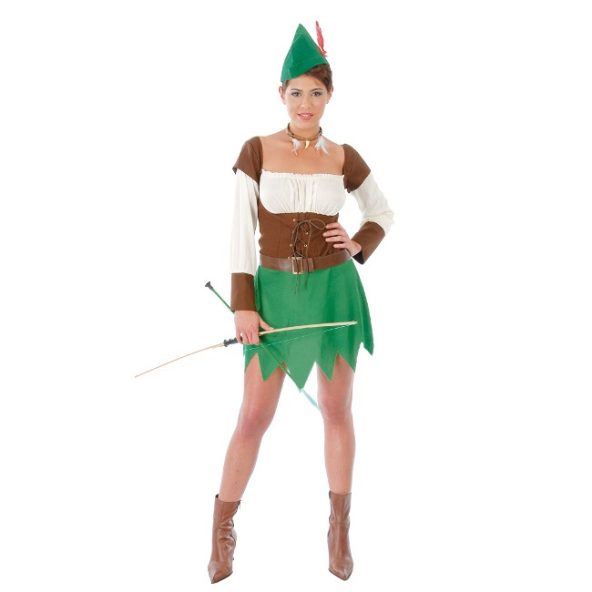 Vista principal del disfraz de Robin Hood en stock