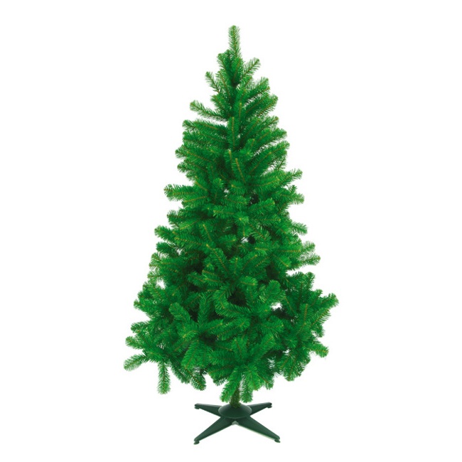 Vista principal del árbol de Navidad Canadiense de 1,50 m en stock