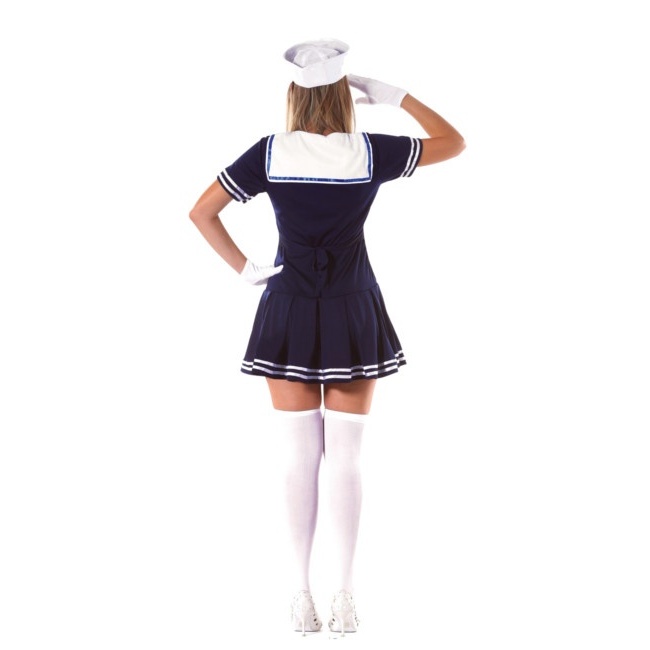 Actual Agregar tonto Disfraz de marinero azul naval para mujer por 18,75 €
